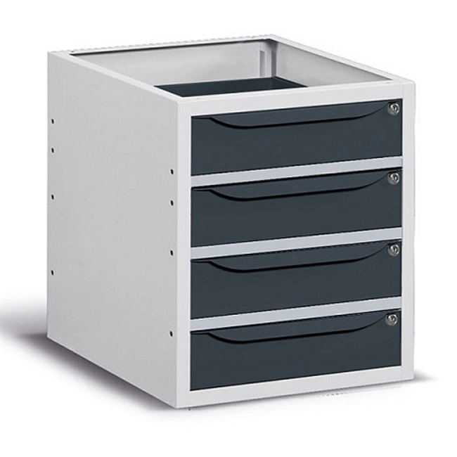 Vendita online Armadio cassettiera Work/Work Up a 4 cassetti mm.500x607x570H - Grigio RAL7035+RAL7016